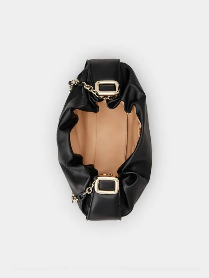 Roger Vivier Hobo Viv' Choc Royal Medium Bag in leather New