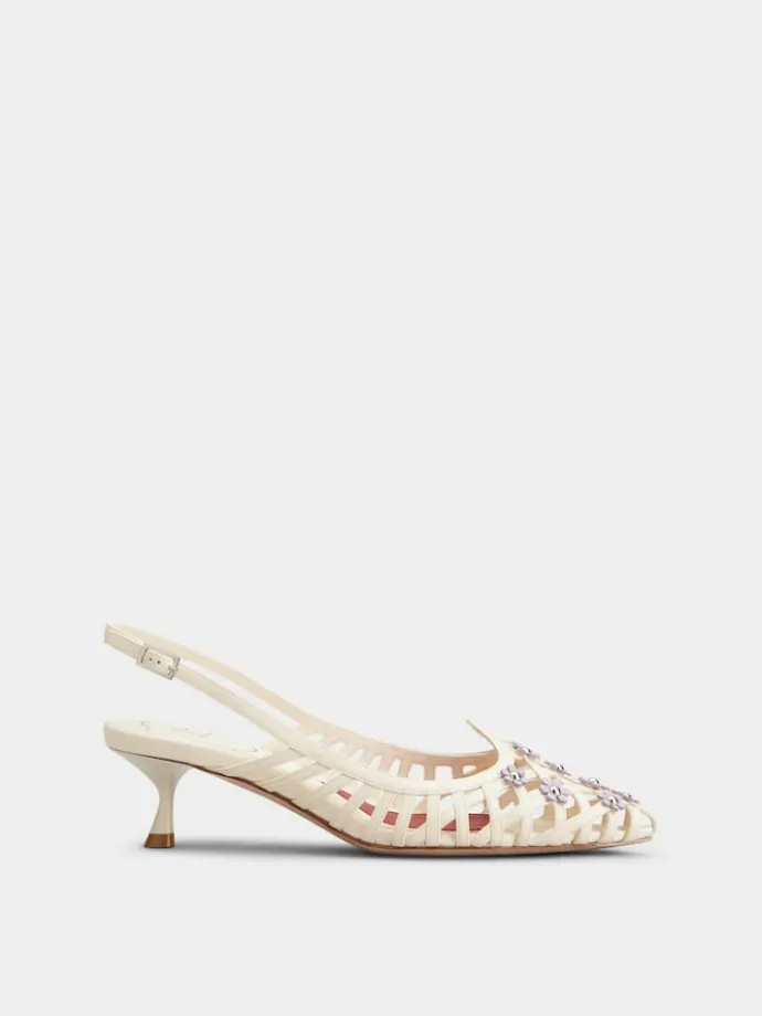 Roger Vivier I Love Slingback Pumps in leather Outlet