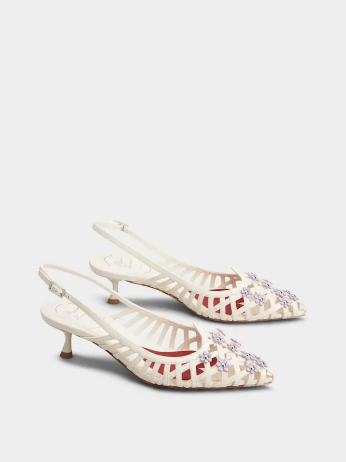 Roger Vivier I Love Slingback Pumps in leather Outlet