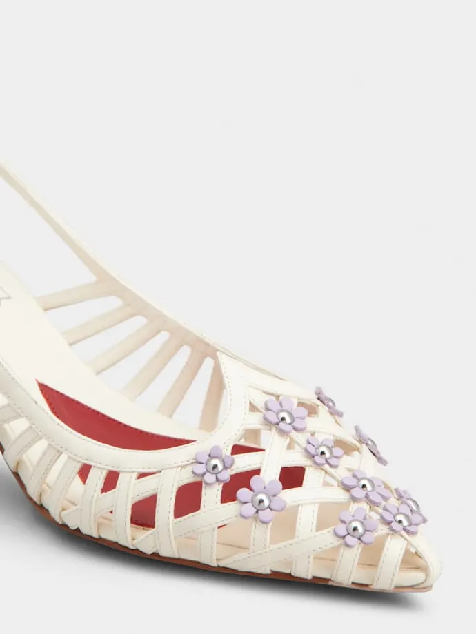 Roger Vivier I Love Slingback Pumps in leather Outlet