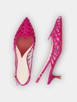 Roger Vivier I Love Slingback Pumps in suede Online