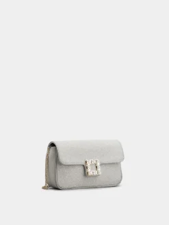 Roger Vivier Jeu de Fille Clutch in glitter Hot