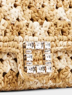 Roger Vivier Jeu de Fille Clutch in raffia Best