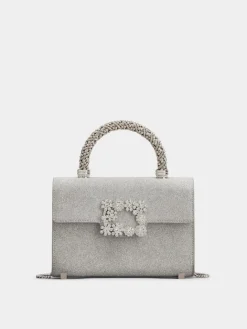 Roger Vivier Jewel Efflorescence Mini Bag in glitter New
