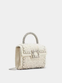Roger Vivier Jewel Efflorescence Mini Bag in wool Clearance