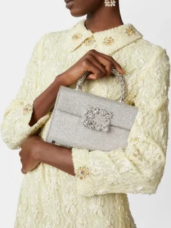 Roger Vivier Jewel Efflorescence Mini Bag in glitter New