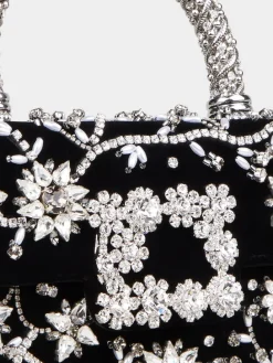 Roger Vivier Jewel Efflorescence Mini Bag in velvet Hot