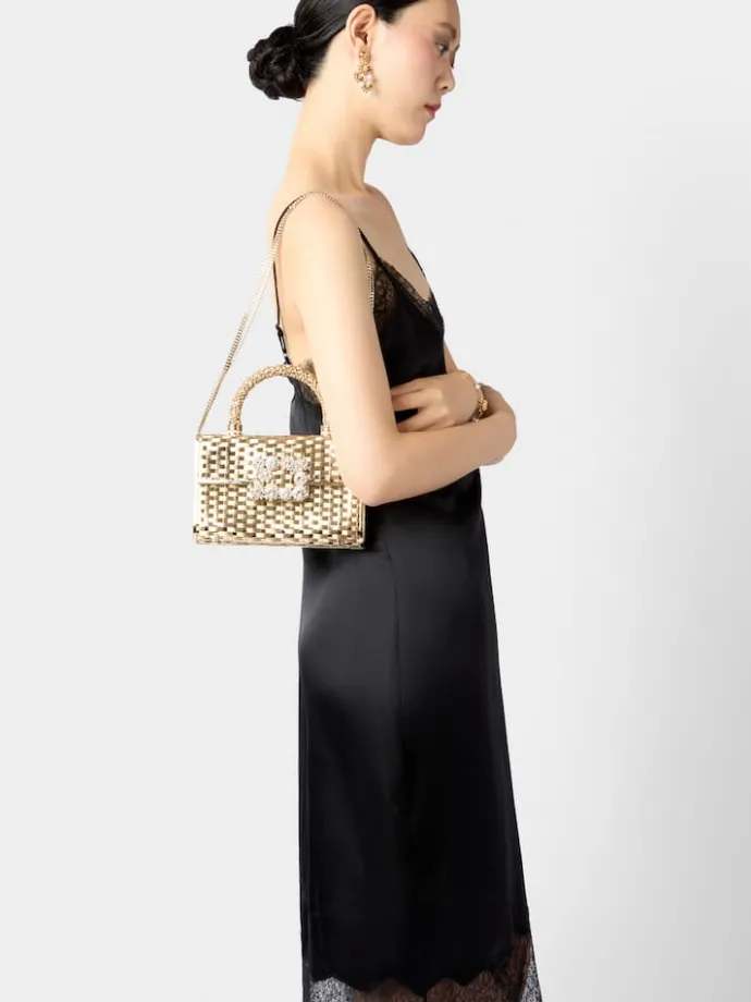 Roger Vivier Jewel Efflorescence Mini Bag in metal Fashion
