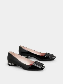 Roger Vivier Jewel Heel Ballerinas in patent leather New