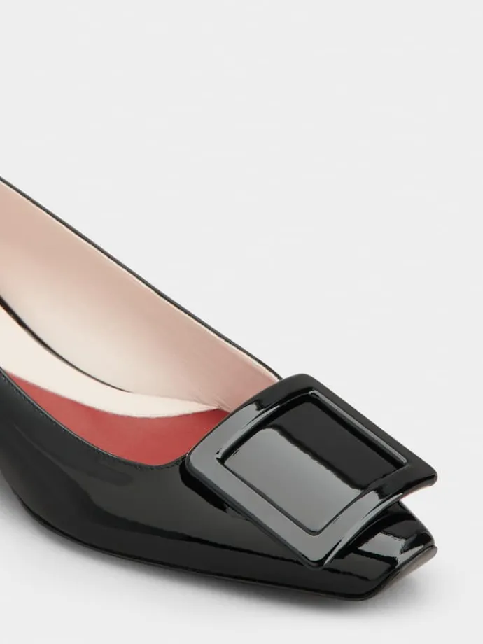Roger Vivier Jewel Heel Ballerinas in patent leather New