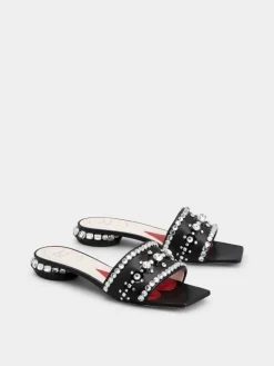 Roger Vivier Jewel Heel Mules in leather Hot