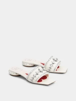 Roger Vivier Jewel Heel Mules in leather Best