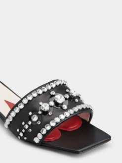 Roger Vivier Jewel Heel Mules in leather Hot