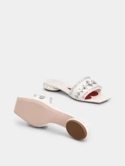 Roger Vivier Jewel Heel Mules in leather Best
