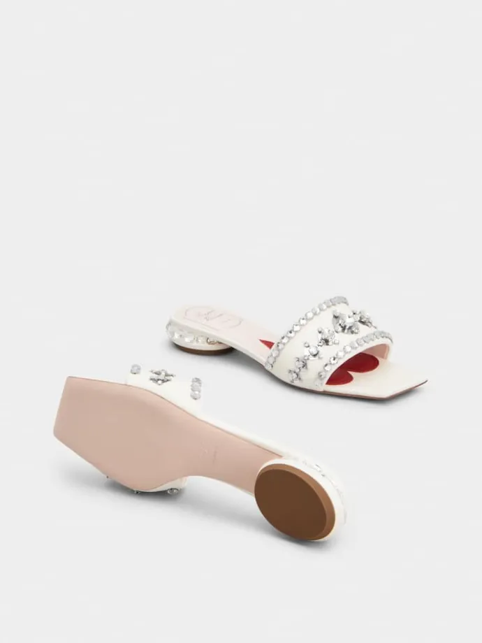 Roger Vivier Jewel Heel Mules in leather Best