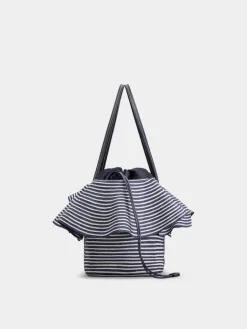 Roger Vivier Medium Shopping Bag in raffia Discount