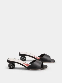 Roger Vivier Mules in leather Clearance