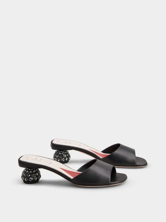 Roger Vivier Mules in leather Clearance