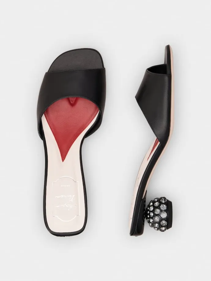 Roger Vivier Mules in leather Clearance