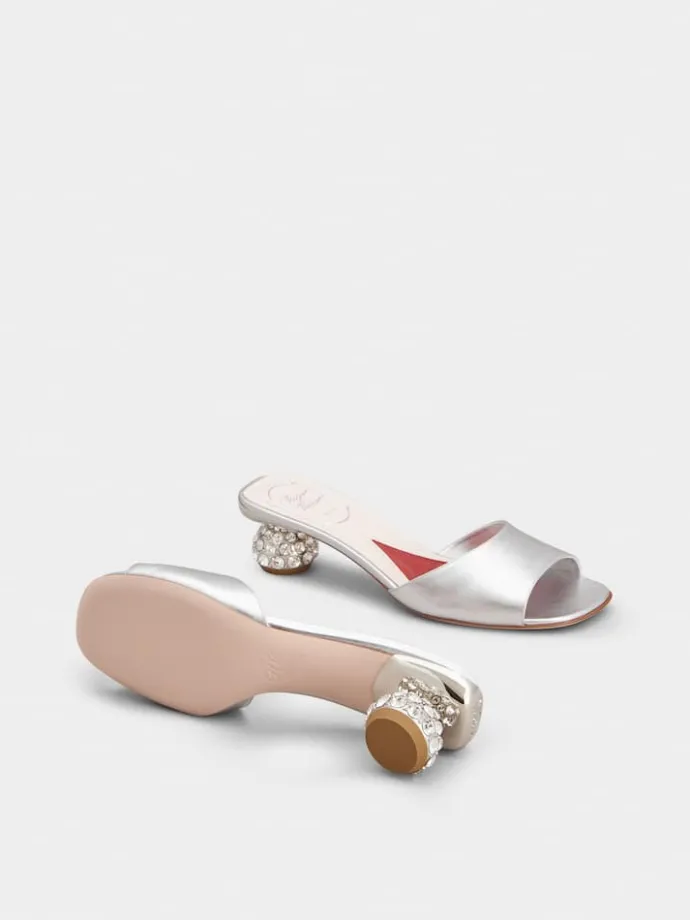 Roger Vivier Mules in leather Outlet