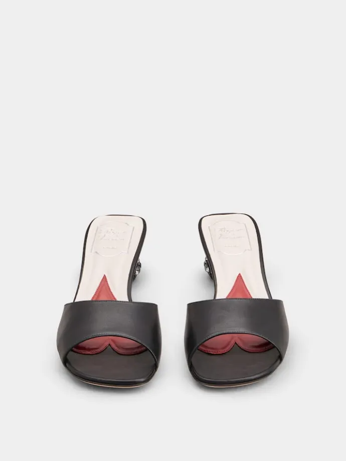 Roger Vivier Mules in leather Clearance