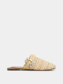 Roger Vivier Mules in raffia Hot