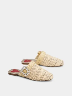Roger Vivier Mules in raffia Hot
