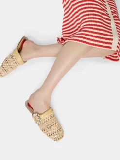 Roger Vivier Mules in raffia Hot