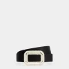 Roger Vivier Pilgrim Belt in satin Fashion