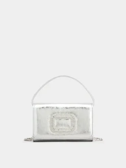 Roger Vivier Pilgrim Micro Bag in leather Discount