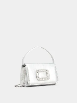 Roger Vivier Pilgrim Micro Bag in leather Discount