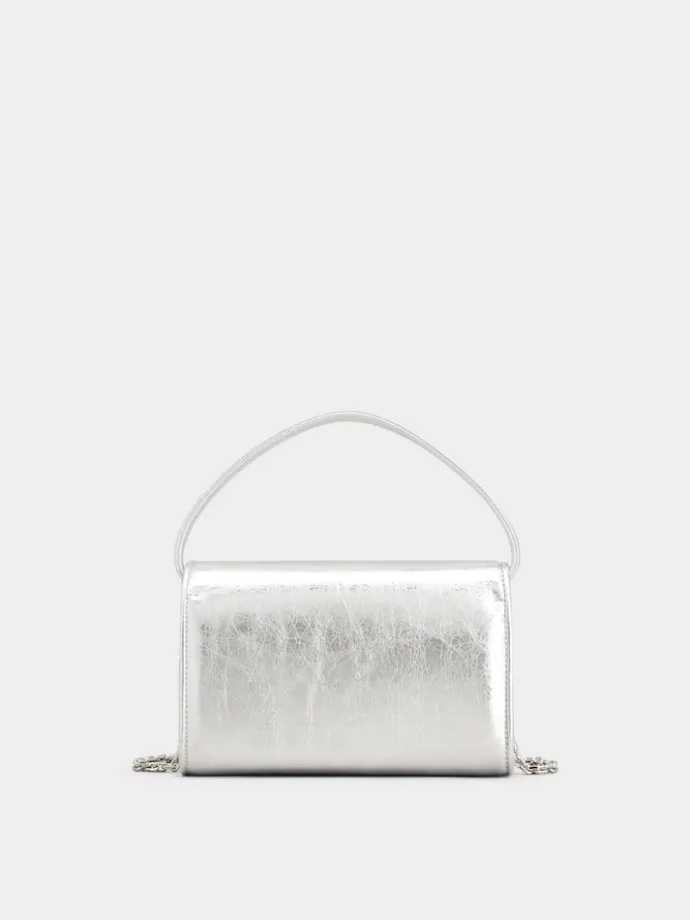 Roger Vivier Pilgrim Micro Bag in leather Discount