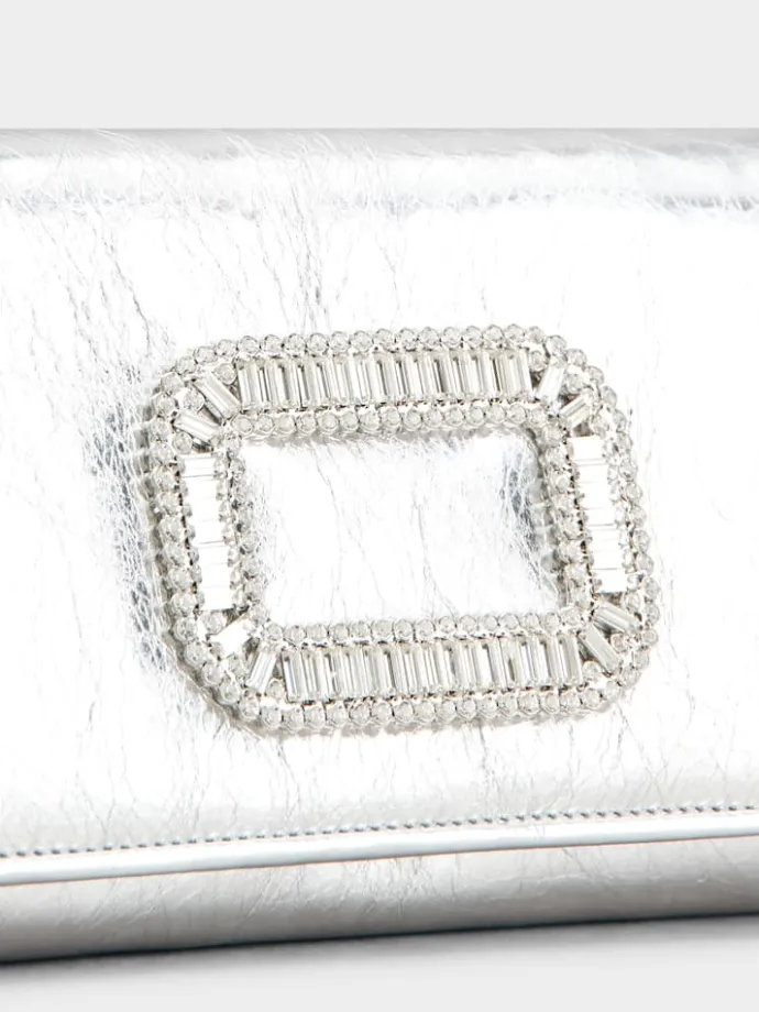 Roger Vivier Pilgrim Micro Bag in leather Discount