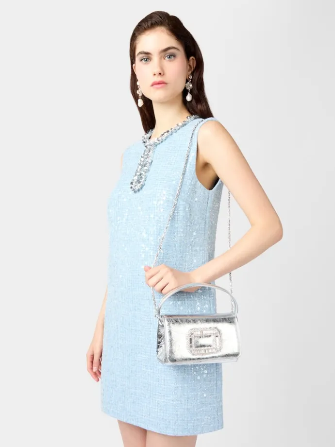 Roger Vivier Pilgrim Micro Bag in leather Discount