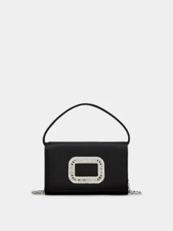 Roger Vivier Pilgrim Micro Bag in satin New