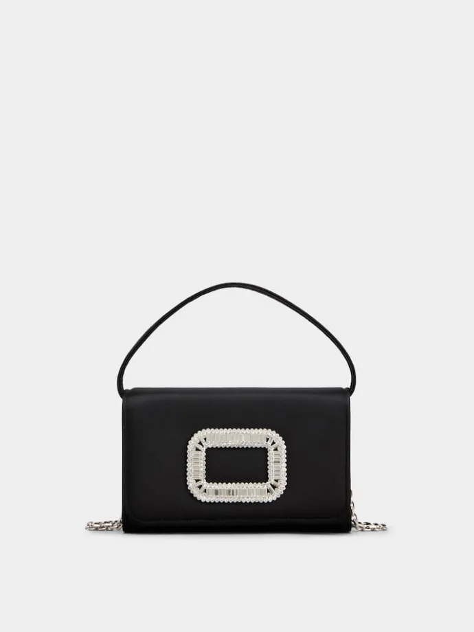 Roger Vivier Pilgrim Micro Bag in satin New