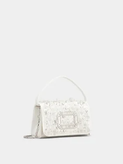 Roger Vivier Pilgrim Micro Bag in satin New