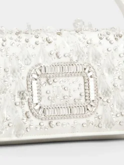 Roger Vivier Pilgrim Micro Bag in satin New