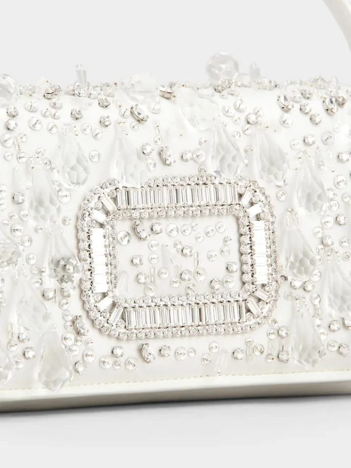 Roger Vivier Pilgrim Micro Bag in satin New