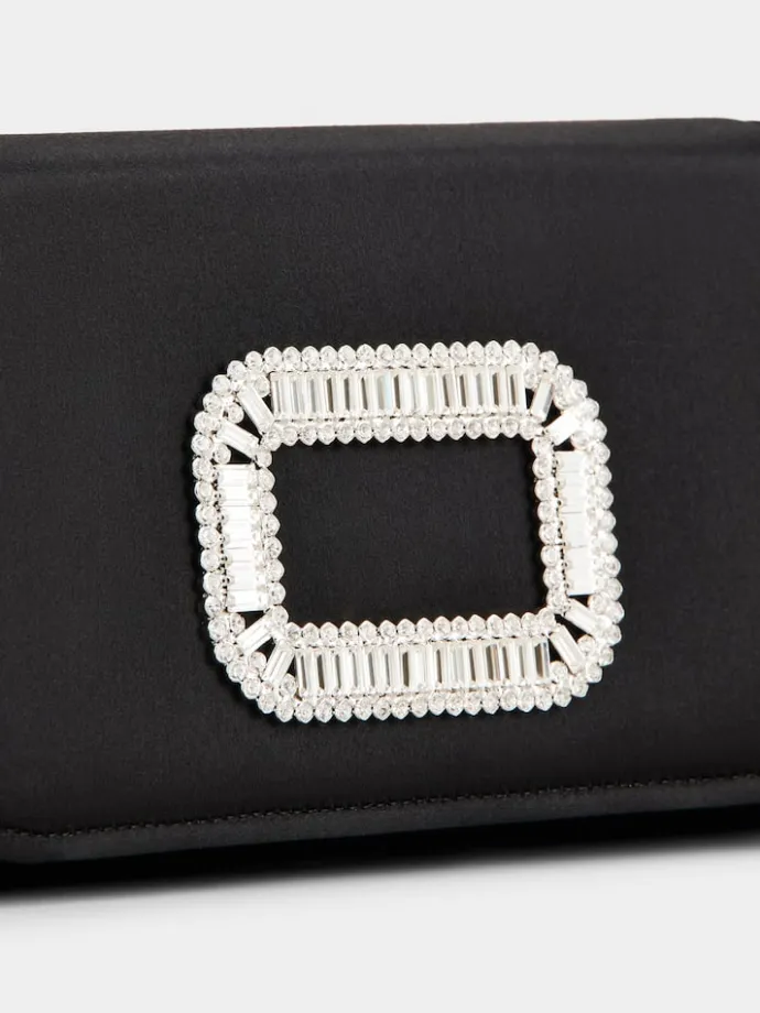 Roger Vivier Pilgrim Micro Bag in satin New