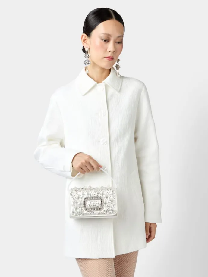 Roger Vivier Pilgrim Micro Bag in satin New