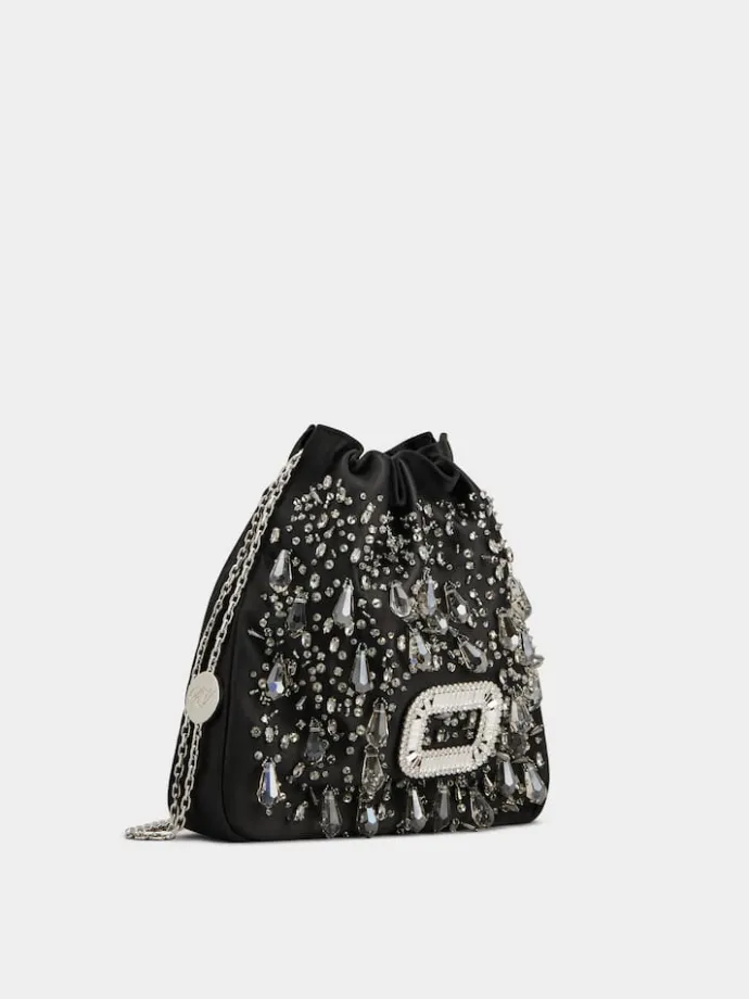 Roger Vivier Pilgrim Mini Bag in satin Sale