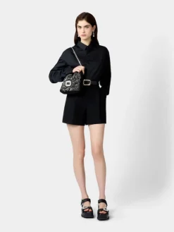 Roger Vivier Pilgrim Mini Bag in satin Sale