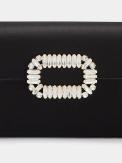 Roger Vivier Sexy Choc Clutch in satin Fashion