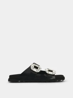 Roger Vivier Slidy Viv' Mules in leather Fashion