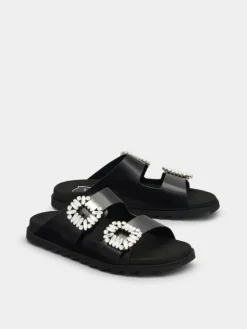 Roger Vivier Slidy Viv' Mules in leather Fashion