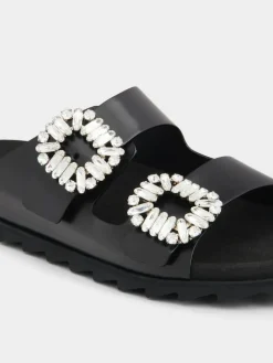 Roger Vivier Slidy Viv' Mules in leather Fashion