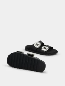 Roger Vivier Slidy Viv' Mules in leather Fashion