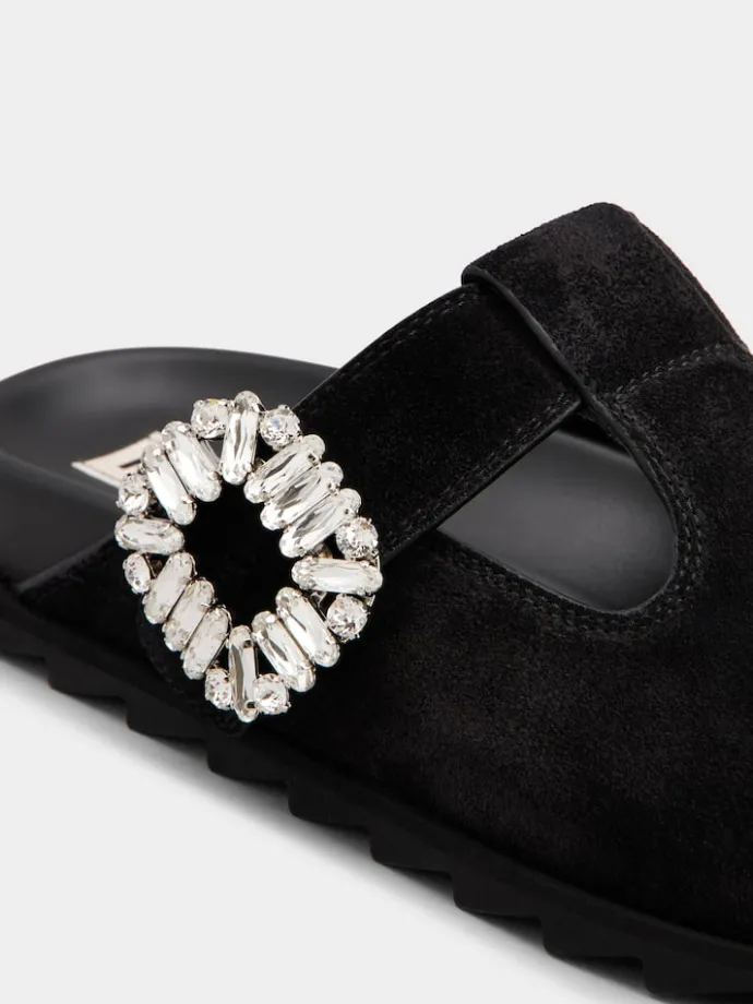 Roger Vivier Slidy Viv' Mules in suede Fashion