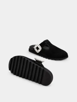 Roger Vivier Slidy Viv' Mules in suede Fashion